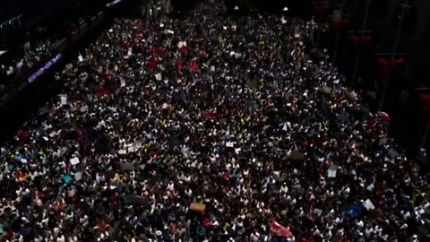 AUSTRALIA - Massive Protest Against Mandates In Perth