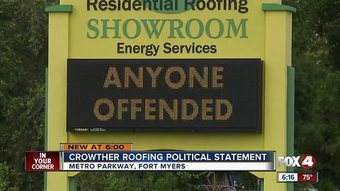 Controversial sign outside Fort Myers business