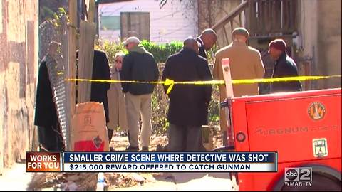 BPD re-expand the crime scene where Detective Suiter was shot