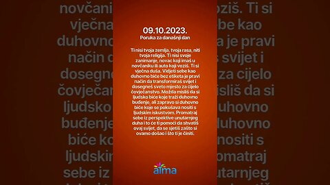 ATMA Poruka za današnji dan 09.10.2023. #inspiracija #porukadana #mudrost #motivacija