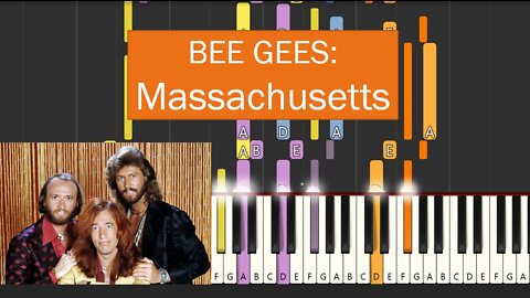 Bee Gees - Massachusetts (Keyboard and Organ Tutorial)