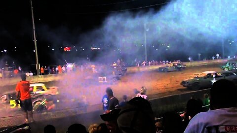 Relay For Life Boyle county Danville, KY Mini car demo derby 8-21-10 Heat 2 pt 1