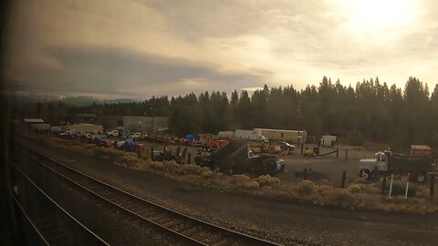 Amtrak California Zephyr Arriving in Truckee, CA