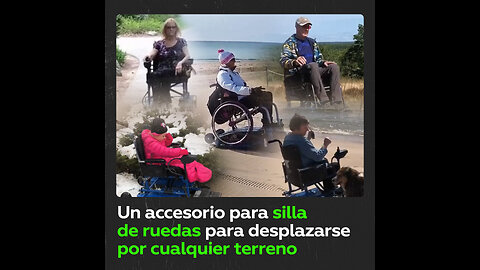 Freedom Trax, un accesorio para silla de ruedas para desplazarse por cualquier terreno