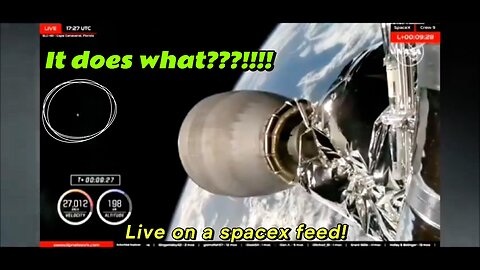 UFO on SpaceX Feed: Junk or Alien Craft?