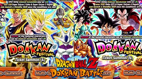 DBZ Dokkan Battle: 8 Year Anniversary Dokkan Festival Ticket Banners