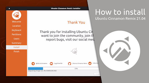 How to install Ubuntu Cinnamon Remix 21.04