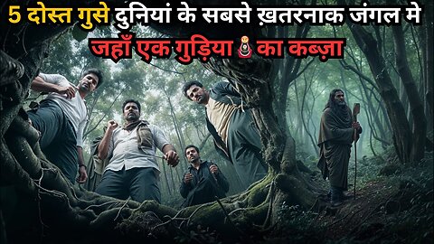 5 Friends Entered in Most Dangerous Jungle Where Doll KiIIs | South Movie Explained in Hindi