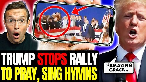 WOW: Trump STOPS Rally, LEADS 10,000 Patriots Singing 'Amazing Grace' After Scary Medical Emergency