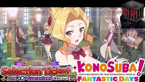 KonoSuba: Fantastic Days (Global) - Selection Ticket Included One 4 Guaranteed Recruit