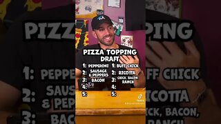 The Pizza Topping Draft! Who Went First Overall?! #shorts #pizza