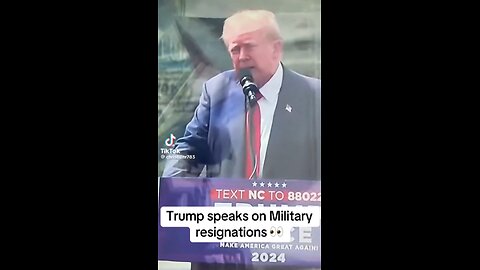 PRESIDENT TRUMP SPEAKS ON MILITARY RESIGNATIONS 🍿🐸🇺🇸