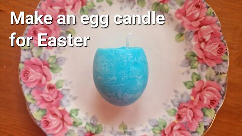 Turn unwanted wax melts into egg candles for Easter 🐣