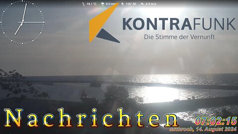 Nachrichten im Kontrafunk 14.08.2024 – 07:00 Uhr #glaubewenig, #hinterfragealles, #denkeselbst