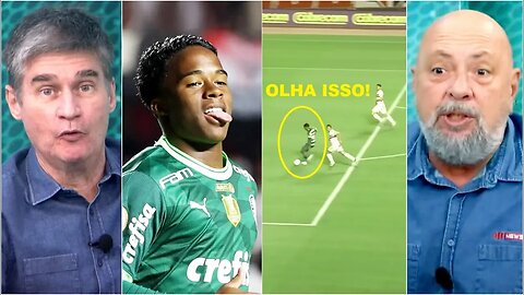 "VOCÊS VIRAM? Cara, ISSO foi TÃO BONITO que..." OLHA que IMPRESSIONOU no Palmeiras contra São Paulo!