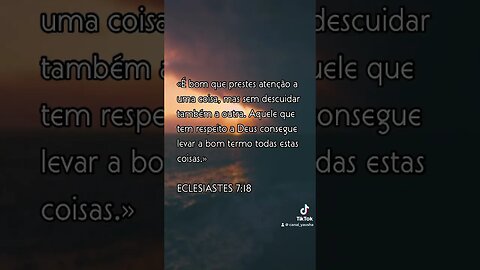 Eclisiastes 7:18 #canalyausha