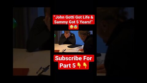 “John Gotti Got Life & Sammy Got 5 Years!” 😳😨 #johngotti #sammythebull #johnalite #michaelfranzese