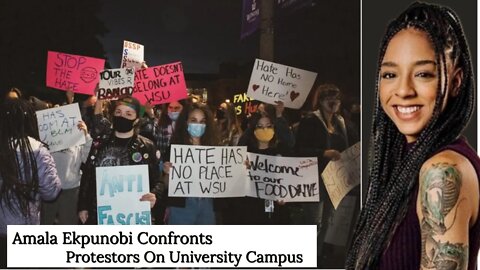 Free Speech on College Campus, Protest for Amala from Prager U