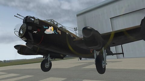 Flying the Avro Lancaster.