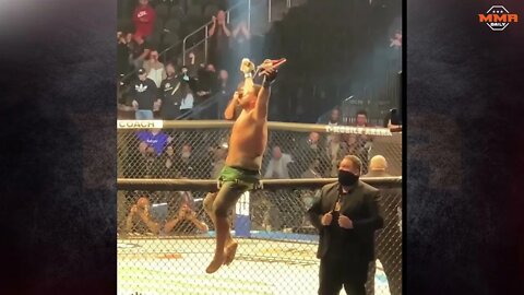 Tai Tuivasa KO's Sakai and then does a shoey