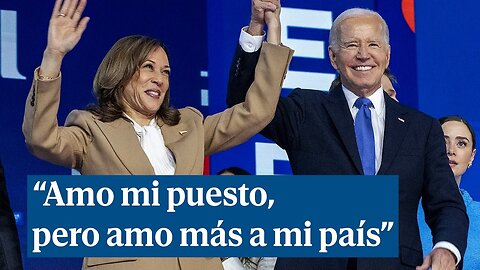 Biden se despide: "Amo mi puesto, pero amo más a mi país"