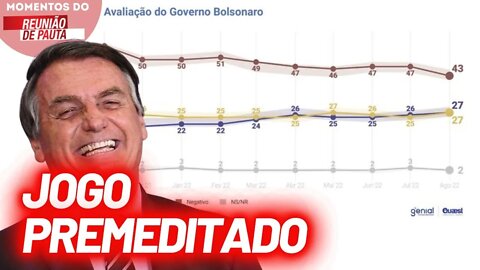 Segundo pesquisa Quaest, índice de rejeição a Bolsonaro diminuiu | Momentos do Reunião de Pauta