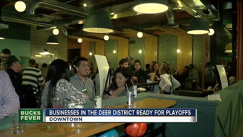 Punch Bowl Social in the "Deer District" hosting watch party for playoffs