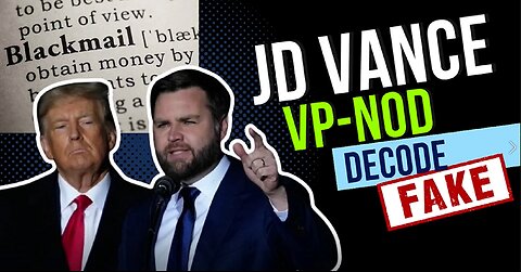 Bomba! JD Vance VP-Nod ROZKODOWANY!!! MASHUP DROPPING… KOP DALEJ ANONI! ...