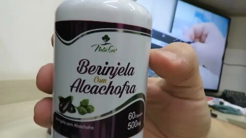 Alcachofra Com Berinjela 120 Cápsulas 500mg Natuser