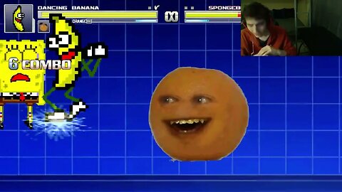 Fruit Characters (Annoying Orange And Dancing Banana) VS SpongeBob SquarePants In A Battle In MUGEN