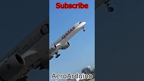 Newest Qatar #A350 Takeoff #Aviation #Flying #AeroArduino