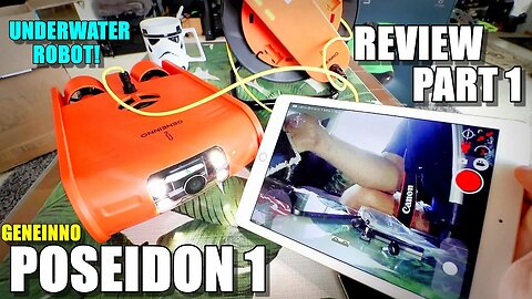 2018 Underwater Drone GENEINNO POSEIDON 1 FPV ROV Review - Part 1 - [Unboxing, Inspection & Setup]