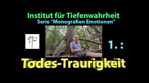 Katalog der Gefühle Teil 1: Todes-Traurigkeit