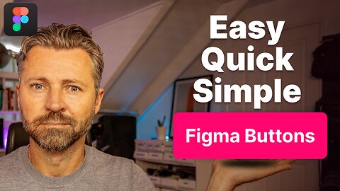 Figma Tutorial for Beginners | Quick easy simple way to create interactive buttons in Figma