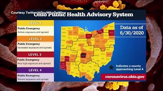 DeWine unveils system to show Ohio counties' COVID-19 levels