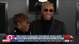 Rapper Future uses foundation to create masks