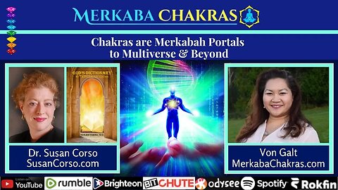 Chakras are Merkabah Portals to Multiverse & Beyond w/Dr. Susan Corso: Merkaba Chakras Podcast #110