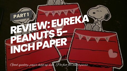 Review: Eureka Peanuts 5-Inch Paper Cut-Outs, Snoopy on Dog House, Package of 36 (841227)