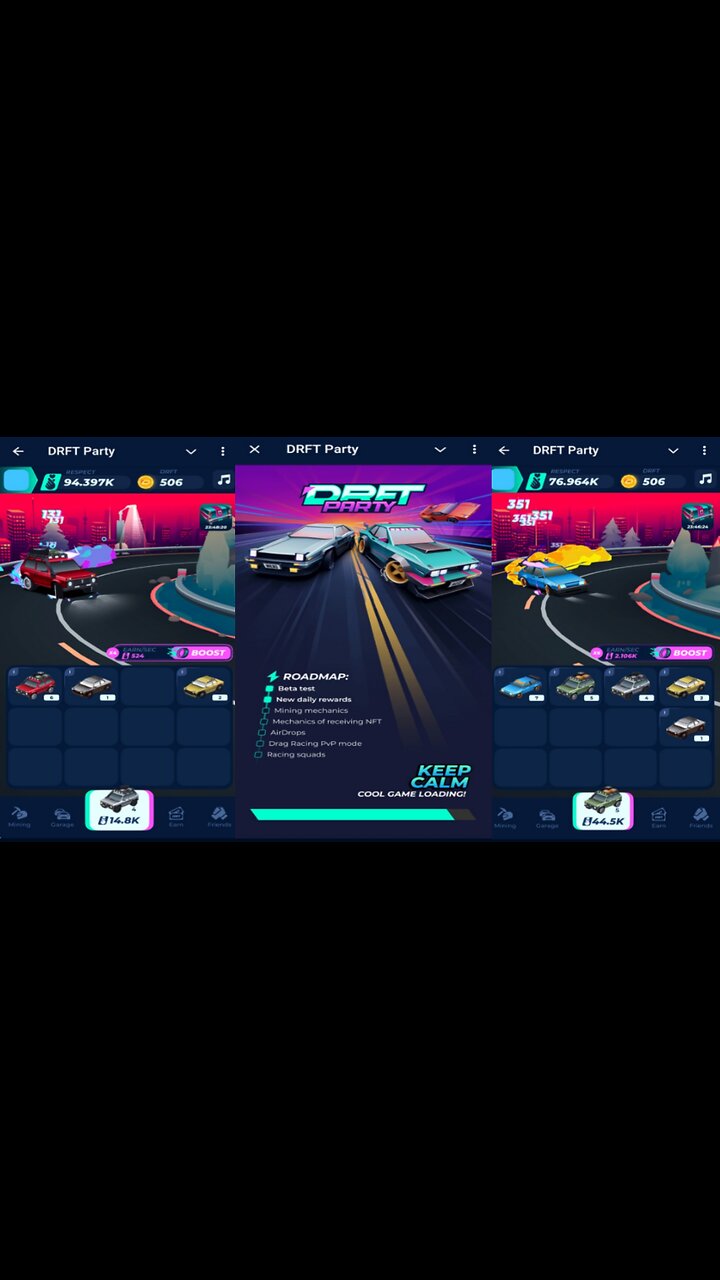 DRFT Party | Merge 2 Cars To Earn $DRFT Tokens | New Telegram Crypto Mining Airdrop Bot