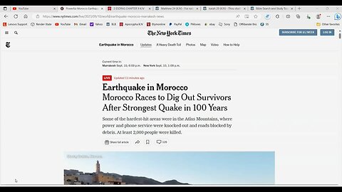 Earthquakes in Divers Places MORROCO