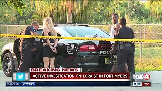 Active investigation on Lora Street in Fort Myers