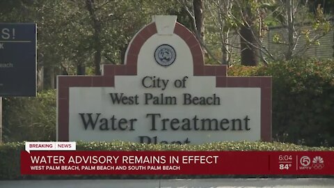 West Palm Beach drinking advisory: Young children, vulnerable don't drink tap water