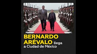 El presidente de Guatemala llega a México para la investidura de Claudia Sheinbaum