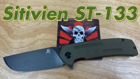 Sitivien ST-133 Micarta scales/ D2 blade / Ceramic bearings & only $29 !!