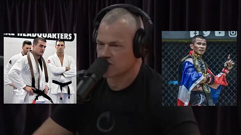 Black belt in Jujutsu Vs. muay thai champion - joe rogan and jocko willink