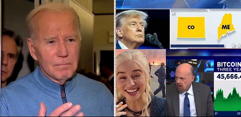 Democrats Concern Over Trump Not On Ballot, Hispanic/Black Voters Turn On Biden, Jim Cramer Bitcoin