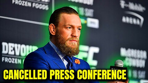 Conor Mcgregor CANCELS Press Conference. Could He Be Injured?