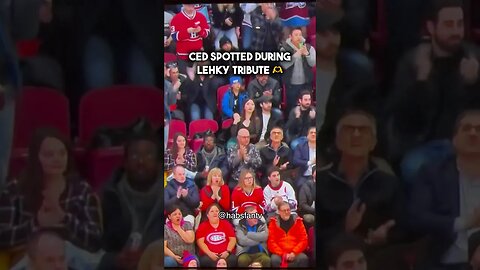 Ced spotted during Lehkonen tribute on Sportsnet 🫶