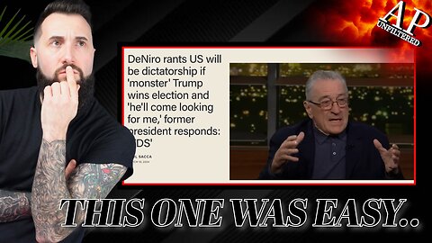 Robert De Niro Being Robert De Niro. HEAVY Trump Derangement Syndrome Incoming