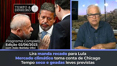 Mercado climático toma conta de Chicago. Lira manda recado para Lula. Tempo seco e geadas leves